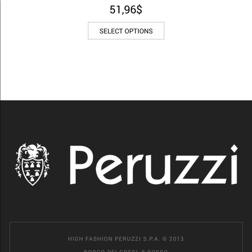 PERUZZI ITALY BELT SZ m